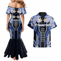 French Polynesia Tuamotu Archipelago Couples Matching Mermaid Dress and Hawaiian Shirt Polynesian Pattern Unique Style LT05 - Polynesian Pride