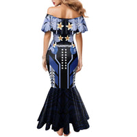French Polynesia Tuamotu Archipelago Family Matching Mermaid Dress and Hawaiian Shirt Polynesian Pattern Unique Style