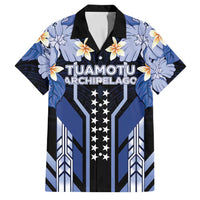 French Polynesia Tuamotu Archipelago Family Matching Summer Maxi Dress and Hawaiian Shirt Polynesian Pattern Unique Style LT05 Dad's Shirt - Short Sleeve Navy - Polynesian Pride