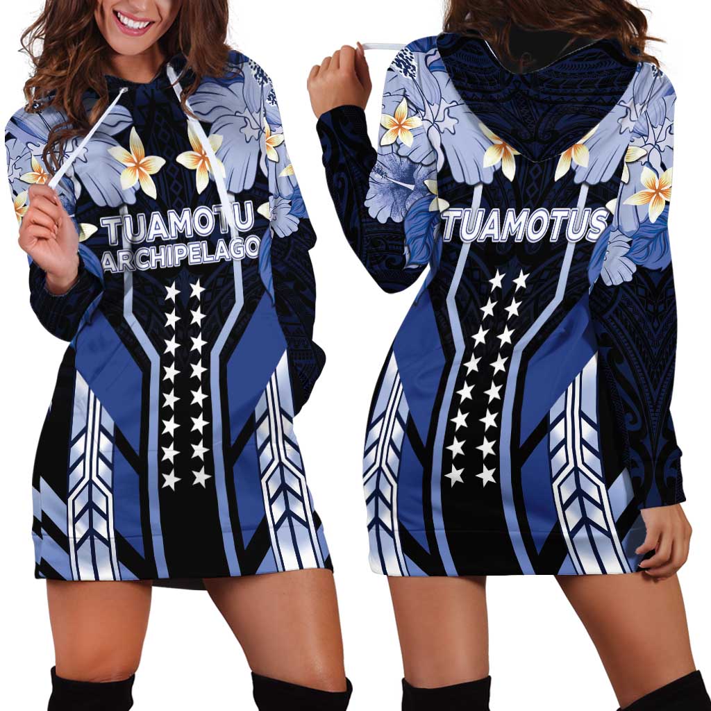 French Polynesia Tuamotu Archipelago Hoodie Dress Polynesian Pattern Unique Style LT05 - Polynesian Pride