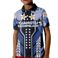 French Polynesia Tuamotu Archipelago Kid Polo Shirt Polynesian Pattern Unique Style LT05 Kid Navy - Polynesian Pride