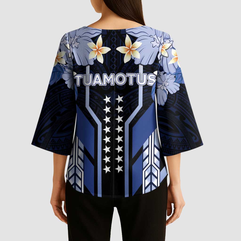French Polynesia Tuamotu Archipelago Kimono Sleeve Blouse Polynesian Pattern Unique Style LT05 - Polynesian Pride