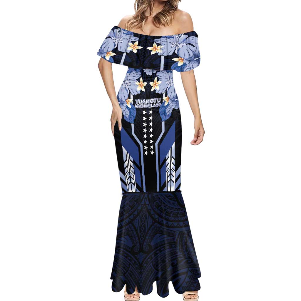 French Polynesia Tuamotu Archipelago Mermaid Dress Polynesian Pattern Unique Style LT05 - Polynesian Pride