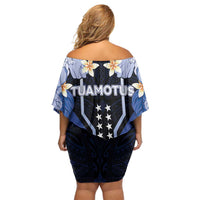 French Polynesia Tuamotu Archipelago Off Shoulder Short Dress Polynesian Pattern Unique Style LT05 - Polynesian Pride