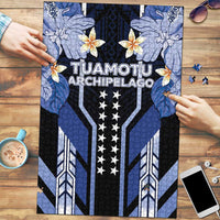French Polynesia Tuamotu Archipelago Puzzle Polynesian Pattern Unique Style LT05 Navy - Polynesian Pride