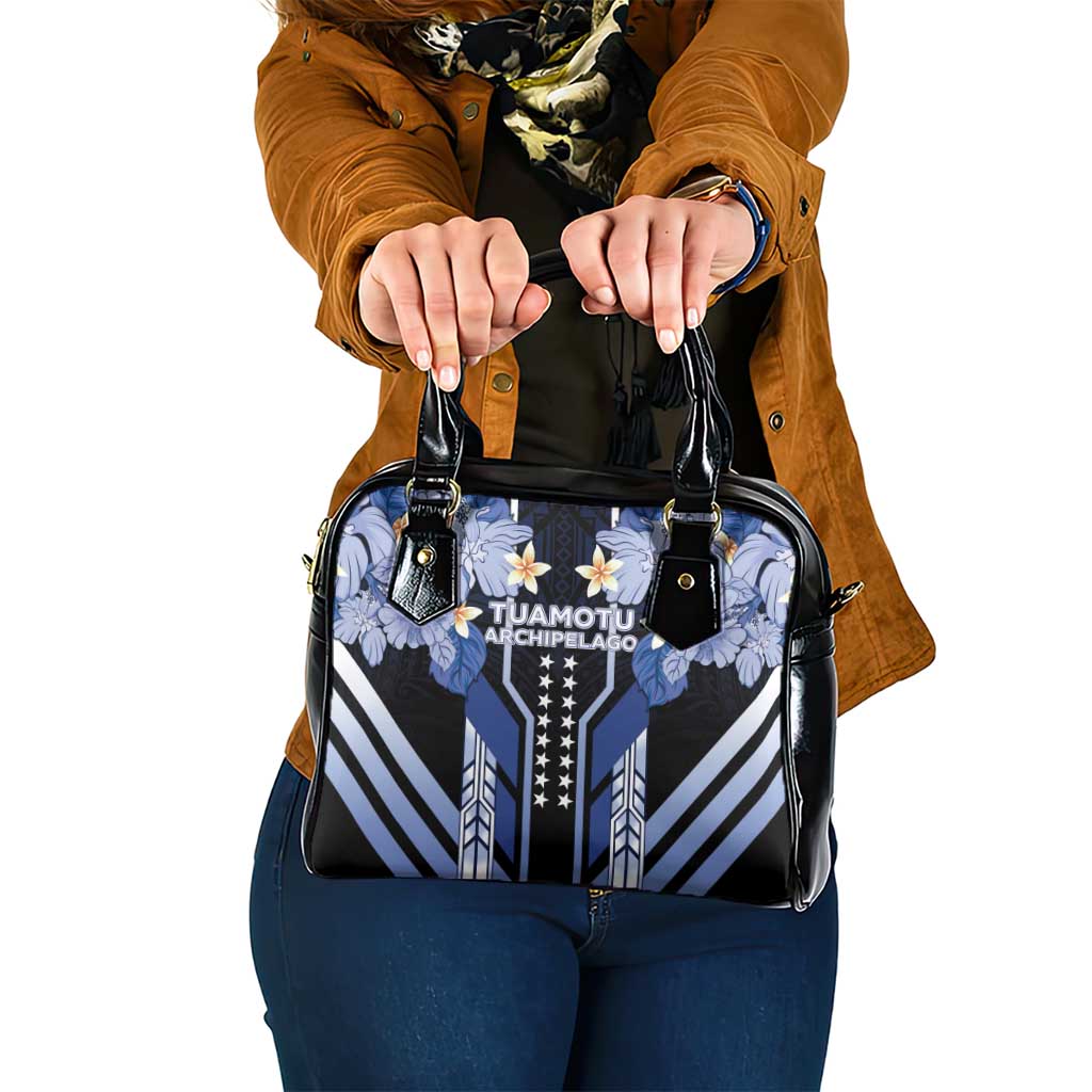 French Polynesia Tuamotu Archipelago Shoulder Handbag Polynesian Pattern Unique Style LT05 One Size Navy - Polynesian Pride