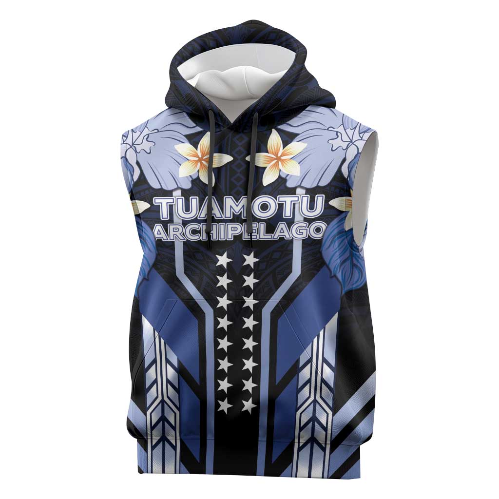 French Polynesia Tuamotu Archipelago Sleeveless Hoodie Polynesian Pattern Unique Style