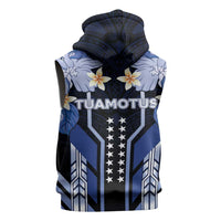 French Polynesia Tuamotu Archipelago Sleeveless Hoodie Polynesian Pattern Unique Style LT05 - Polynesian Pride