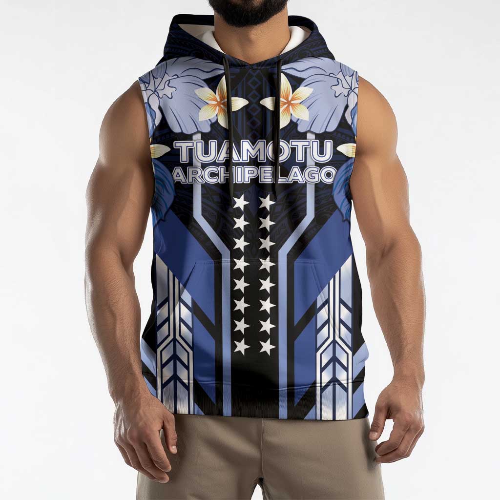 French Polynesia Tuamotu Archipelago Sleeveless Hoodie Polynesian Pattern Unique Style LT05 - Polynesian Pride
