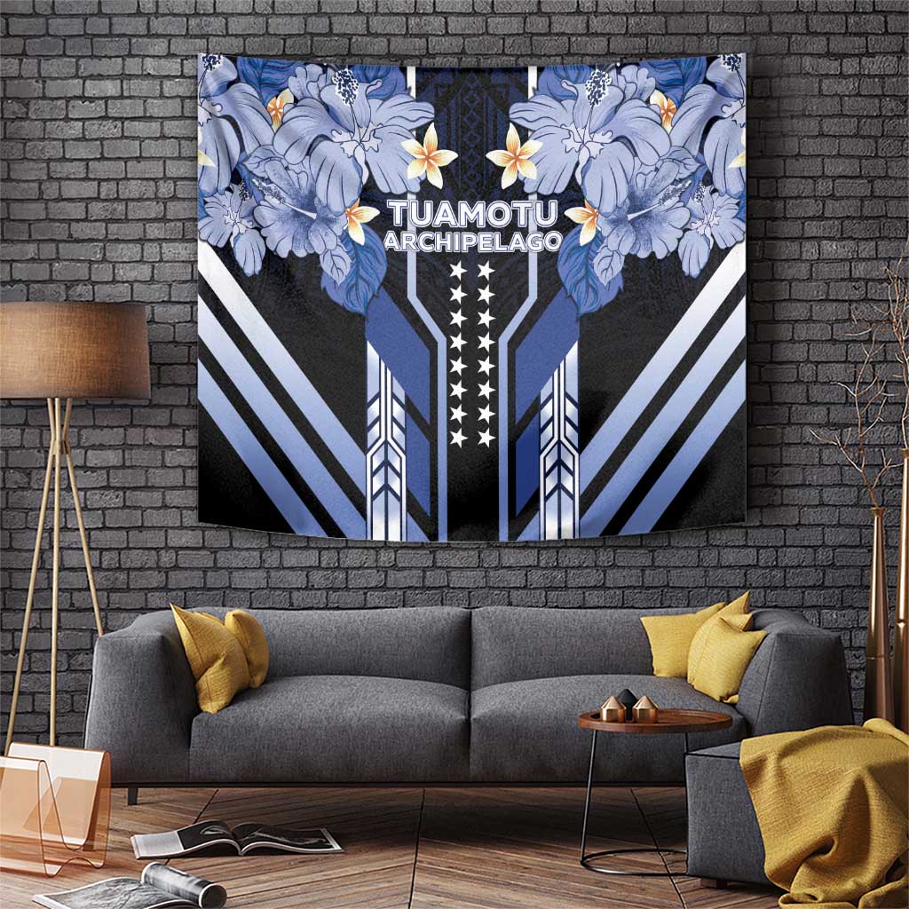 French Polynesia Tuamotu Archipelago Tapestry Polynesian Pattern Unique Style LT05 Navy - Polynesian Pride