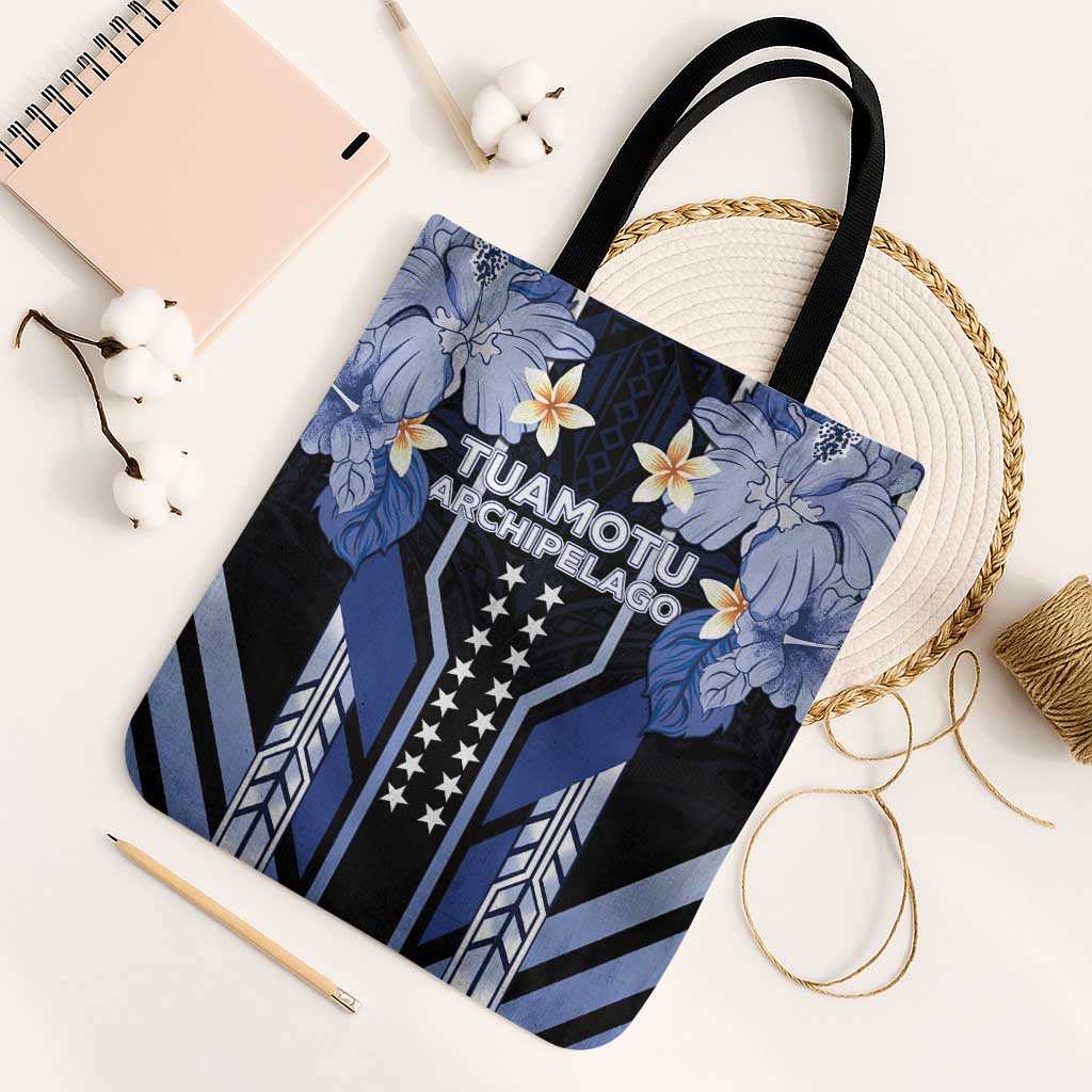 French Polynesia Tuamotu Archipelago Tote Bag Polynesian Pattern Unique Style LT05 Black Strap One Size Navy - Polynesian Pride