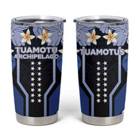 French Polynesia Tuamotu Archipelago Tumbler Cup Polynesian Pattern Unique Style LT05 Navy - Polynesian Pride