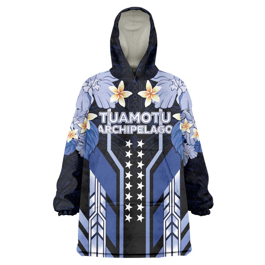 French Polynesia Tuamotu Archipelago Wearable Blanket Hoodie Polynesian Pattern Unique Style