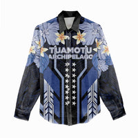 French Polynesia Tuamotu Archipelago Women Casual Shirt Polynesian Pattern Unique Style LT05 - Polynesian Pride
