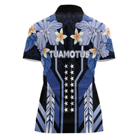 French Polynesia Tuamotu Archipelago Women Polo Shirt Polynesian Pattern Unique Style LT05 - Polynesian Pride