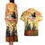 Australia And New Zealand ANZAC Day Couples Matching Tank Maxi Dress and Hawaiian Shirt Kangaroo And Kiwi Bird Soldiers Lest We Forget LT05 - Polynesian Pride