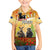 Australia And New Zealand ANZAC Day Family Matching Off The Shoulder Long Sleeve Dress and Hawaiian Shirt Kangaroo And Kiwi Bird Soldiers Lest We Forget LT05 Son's Shirt Yellow - Polynesian Pride