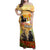 Australia And New Zealand ANZAC Day Family Matching Off Shoulder Maxi Dress and Hawaiian Shirt Kangaroo And Kiwi Bird Soldiers Lest We Forget LT05 Mom's Dress Yellow - Polynesian Pride