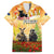 Australia And New Zealand ANZAC Day Family Matching Short Sleeve Bodycon Dress and Hawaiian Shirt Kangaroo And Kiwi Bird Soldiers Lest We Forget LT05 Dad's Shirt - Short Sleeve Yellow - Polynesian Pride