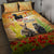 Australia And New Zealand ANZAC Day Quilt Bed Set Kangaroo And Kiwi Bird Soldiers Lest We Forget