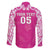 New Zealand Fern Women Rugby Custom Family Matching Puletasi and Hawaiian Shirt Pink Maori Pattern