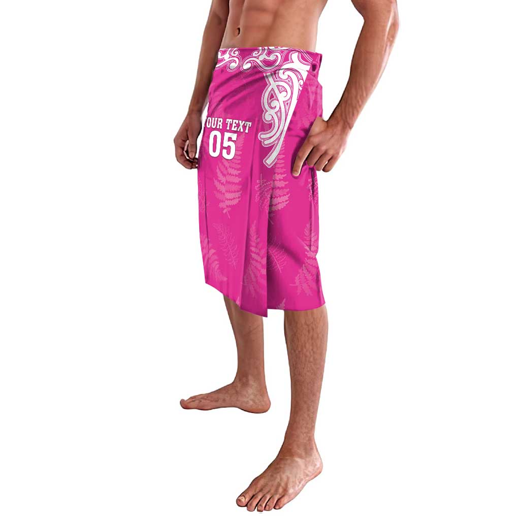New Zealand Fern Women Rugby Custom Lavalava Pink Maori Pattern