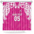 New Zealand Fern Women Rugby Custom Shower Curtain Pink Maori Pattern