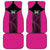 New Zealand Fern Rugby Car Mats Pink Maori Pattern