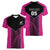 New Zealand Fern Rugby Custom Women V-Neck T-Shirt Pink Maori Pattern