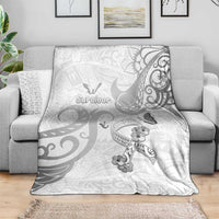Brain Cancer Awareness Blanket Ribbon Polynesian Pattern LT05 - Polynesian Pride