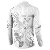 Personalised Brain Cancer Awareness Button Sweatshirt Ribbon Polynesian Pattern LT05 - Polynesian Pride