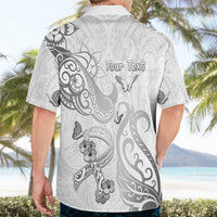 Personalised Brain Cancer Awareness Hawaiian Shirt Ribbon Polynesian Pattern LT05 - Polynesian Pride