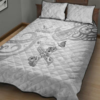 Brain Cancer Awareness Quilt Bed Set Ribbon Polynesian Pattern LT05 - Polynesian Pride