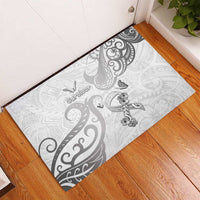 Brain Cancer Awareness Rubber Doormat Ribbon Polynesian Pattern LT05 - Polynesian Pride