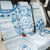 Polynesian Pattern With Plumeria Flowers Back Car Seat Cover Blue