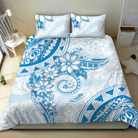 Polynesian Pattern With Plumeria Flowers Bedding Set Blue LT05 - Polynesian Pride