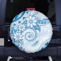 Polynesian Pattern With Plumeria Flowers Spare Tire Cover Blue LT05 - Polynesian Pride