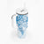 Blue Polynesian Pattern With Plumeria Flowers Tumbler With Handle