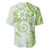 Polynesian Pattern With Plumeria Flowers Baseball Jersey Lime Green