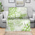 Polynesian Pattern With Plumeria Flowers Blanket Lime Green