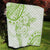 Polynesian Pattern With Plumeria Flowers Quilt Lime Green