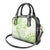 Polynesian Pattern With Plumeria Flowers Shoulder Handbag Lime Green