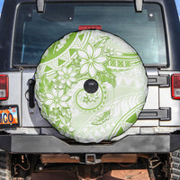 Polynesian Pattern With Plumeria Flowers Spare Tire Cover Lime Green LT05 Lime Green - Polynesian Pride