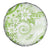 Polynesian Pattern With Plumeria Flowers Spare Tire Cover Lime Green