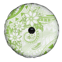 Polynesian Pattern With Plumeria Flowers Spare Tire Cover Lime Green LT05 - Polynesian Pride