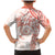 Polynesian Pattern With Plumeria Flowers Family Matching Mermaid Dress and Hawaiian Shirt Orange Peach
