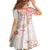 Polynesian Pattern With Plumeria Flowers Family Matching Off Shoulder Short Dress and Hawaiian Shirt Orange Peach