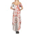 Polynesian Pattern With Plumeria Flowers Family Matching Summer Maxi Dress and Hawaiian Shirt Orange Peach