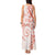 Polynesian Pattern With Plumeria Flowers Tank Maxi Dress Orange Peach