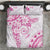 Polynesian Pattern With Plumeria Flowers Bedding Set Pink